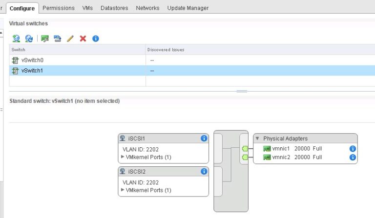 Setting up iSCSI Port Binding with Standard vSwitches in the vSphere ...